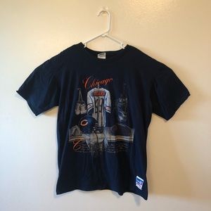 VINTAGE • Chicago Bears Navy Blue Nutmeg Tee